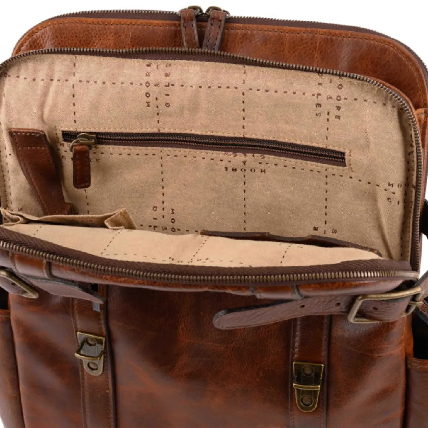 Moore & Giles CREWS BACKPACK TITAN MILLED HONEY