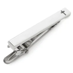 Ox and Bull Trading Co. Cross Stainless Steel Cufflinks and Tie Clip Gift Set