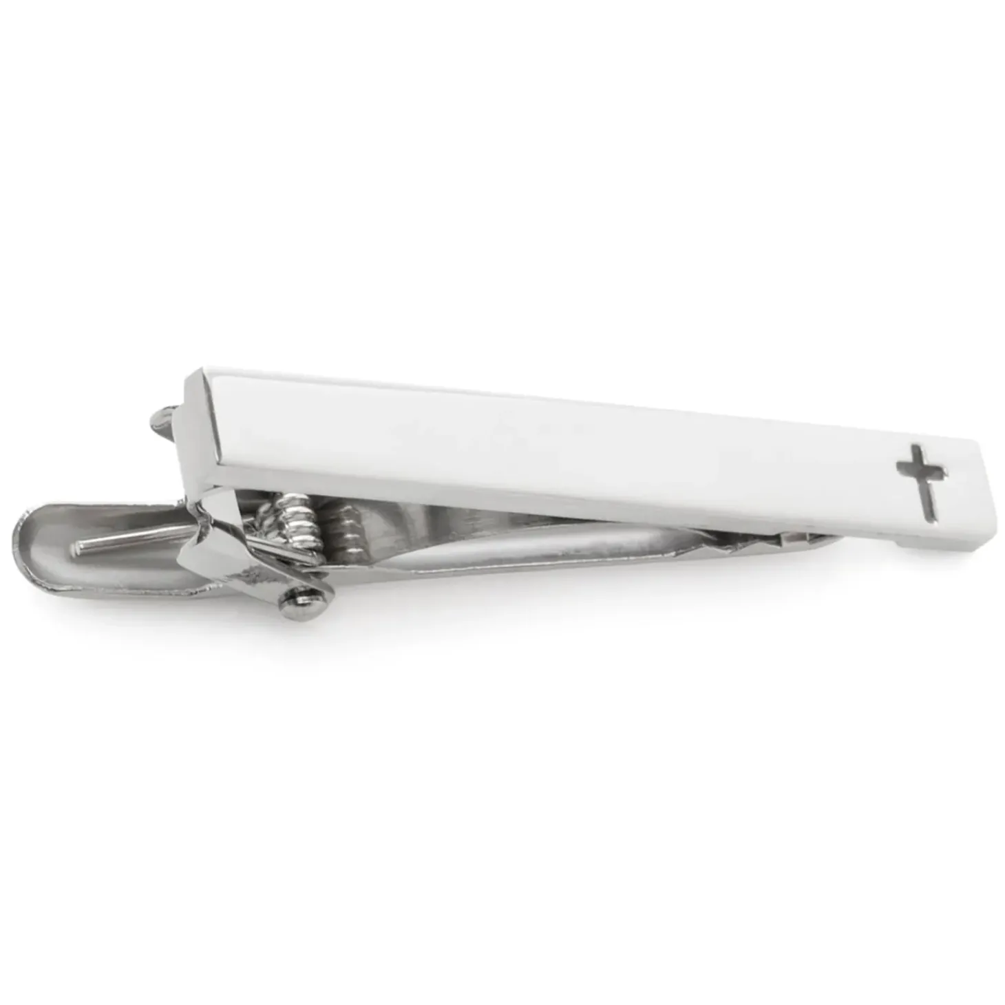 Ox and Bull Trading Co. Cross Stainless Steel Cufflinks and Tie Clip Gift Set