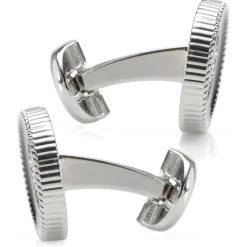 Ox and Bull Trading Co. Crystal Button Rope Cufflinks