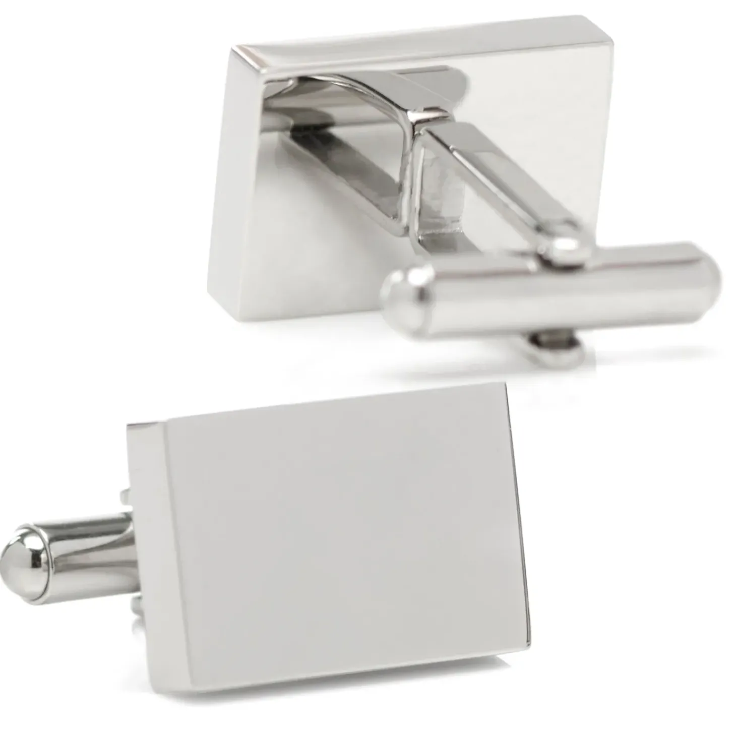 Ox and Bull Trading Co. Custom Engraved Block Photo Cufflinks