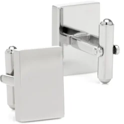 Ox and Bull Trading Co. Custom Engraved Block Photo Cufflinks