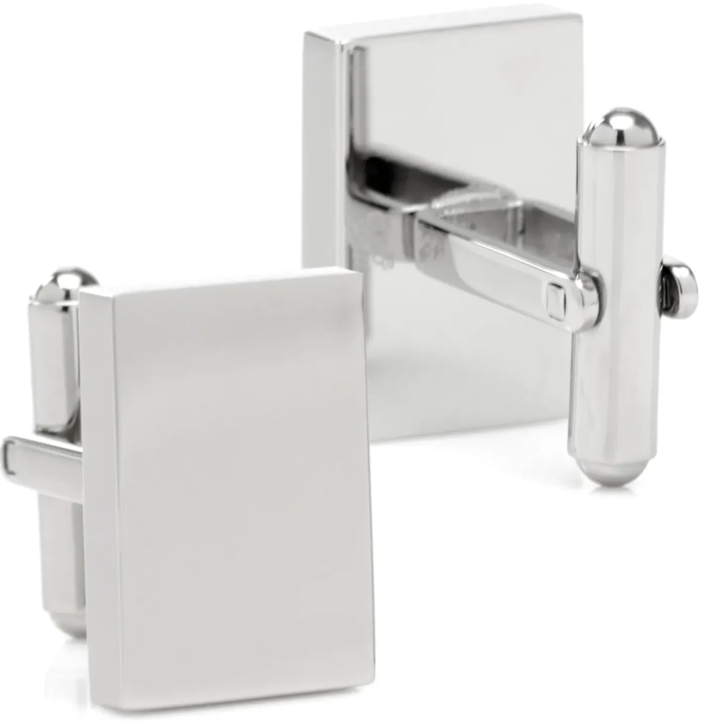 Ox and Bull Trading Co. Custom Engraved Block Photo Cufflinks