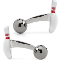 Cufflinks, Inc. 3D Bowling Pin & Ball Cufflinks