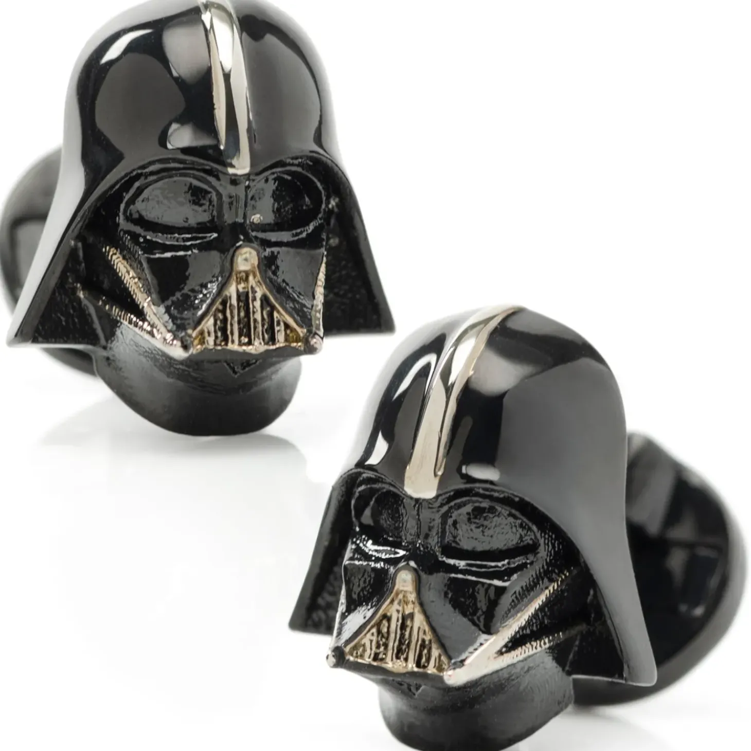 Star Wars 3D Darth Vader Satin Black Cufflinks