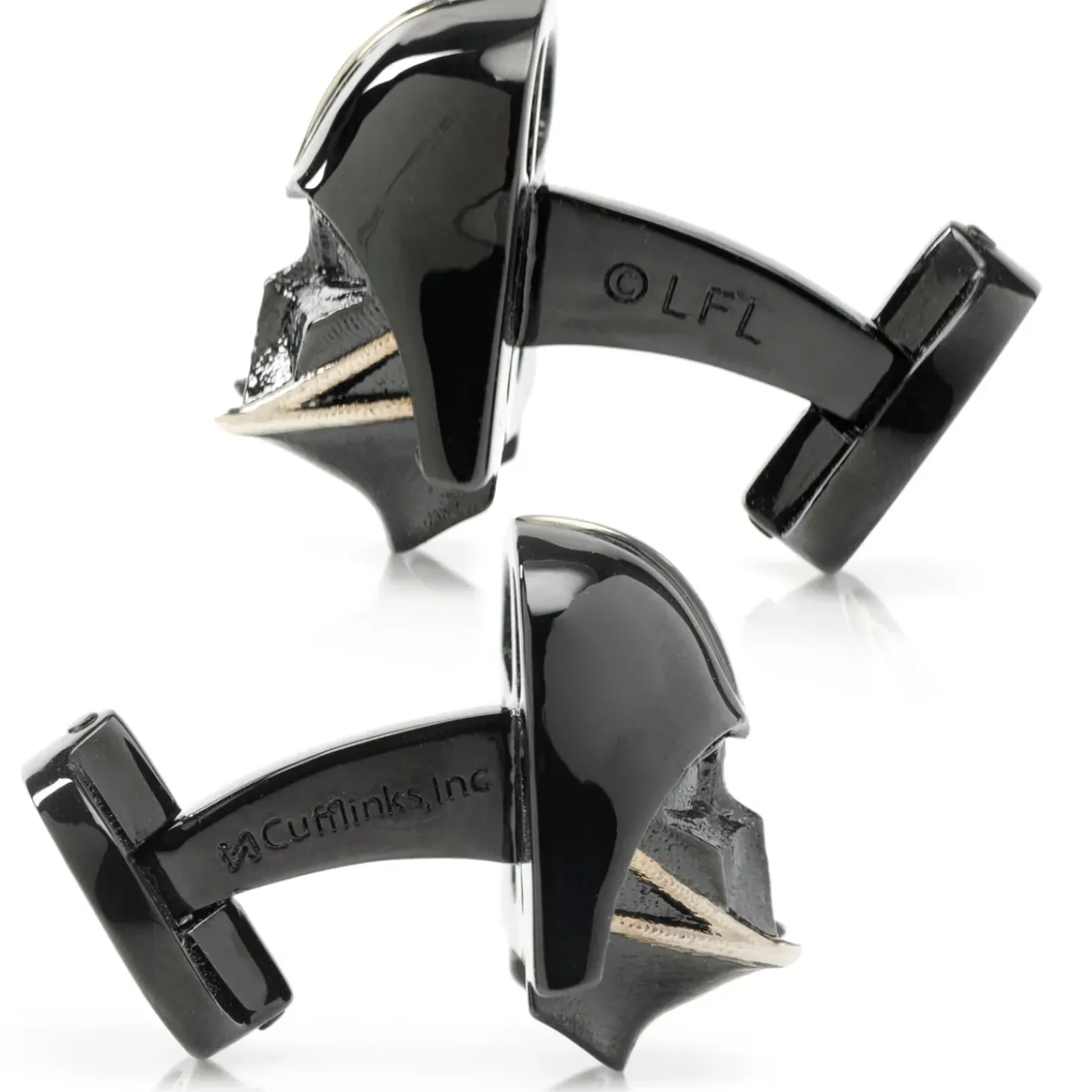 Star Wars 3D Darth Vader Satin Black Cufflinks