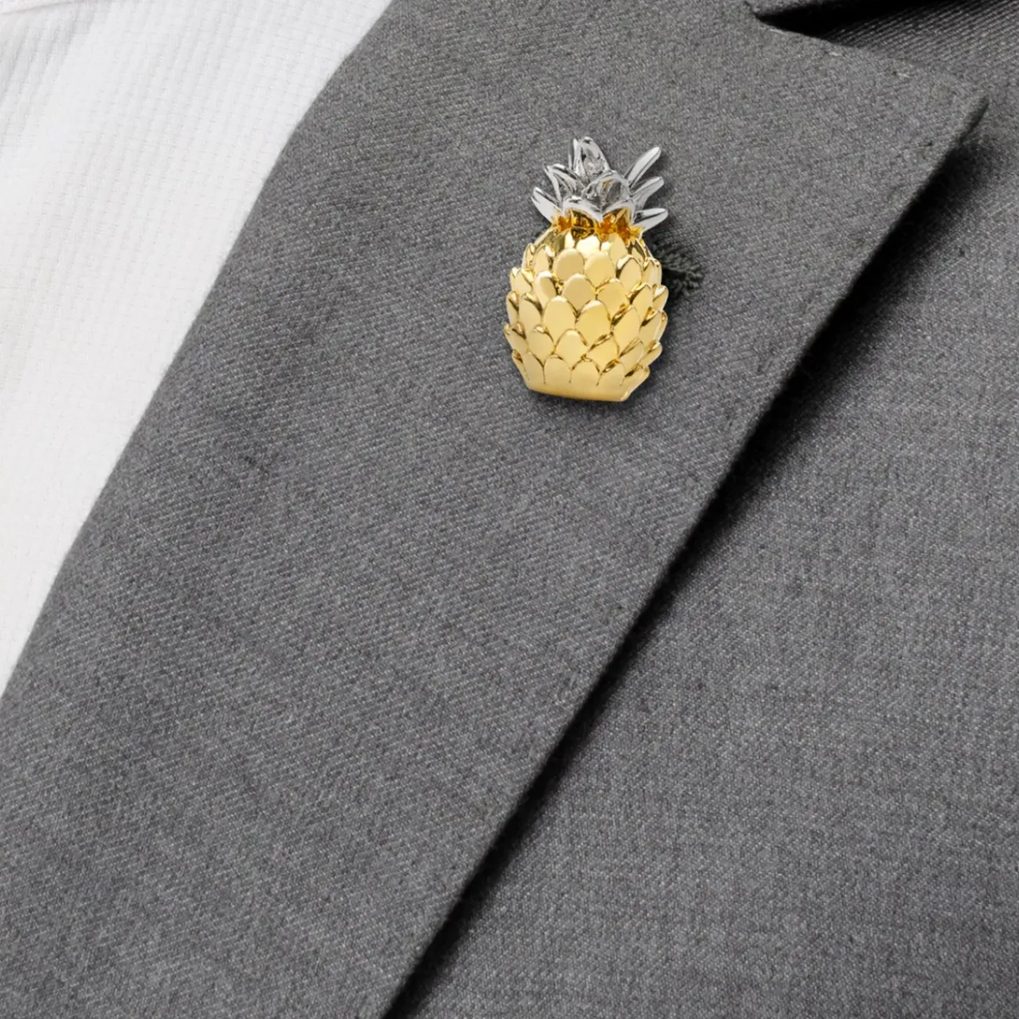 Ox and Bull Trading Co. 3D Pineapple Lapel Pin