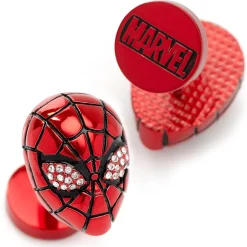 Marvel 3D Spider-Man Crystal Cufflinks