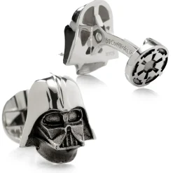 Star Wars 3D Sterling Silver Darth Vader Cufflinks