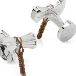 Marvel 3D Stormbreaker Silver Cufflinks