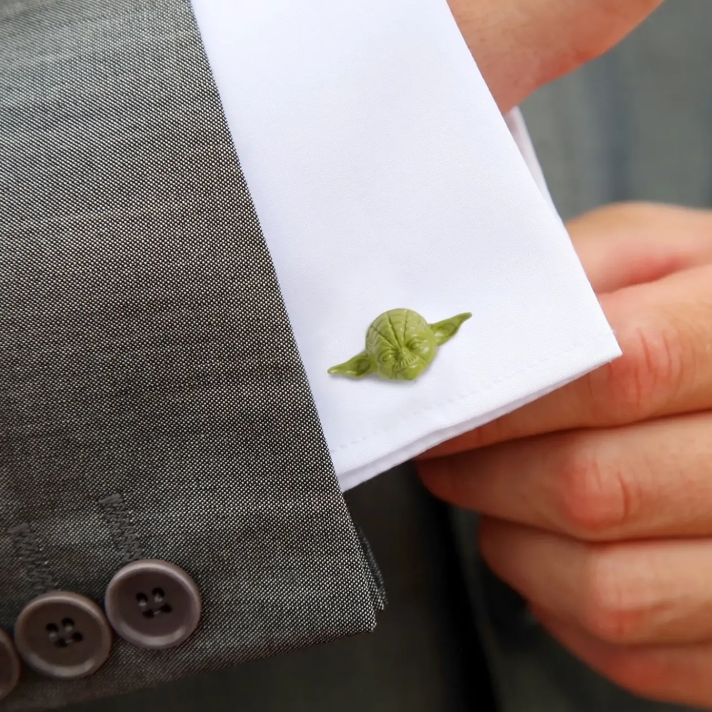 Star Wars 3D Yoda Cufflinks