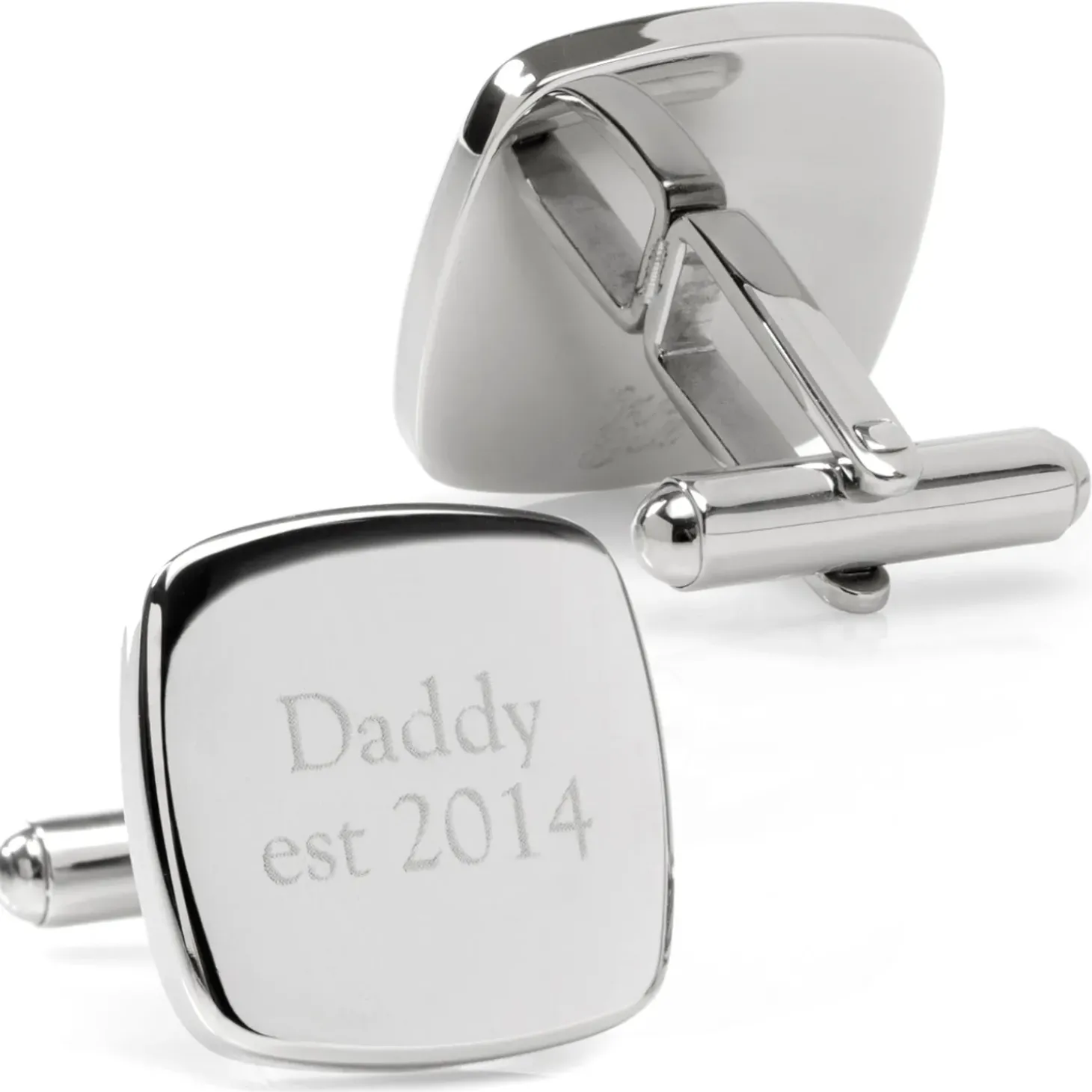 Ox and Bull Trading Co. Daddy Established Engravable Cufflinks