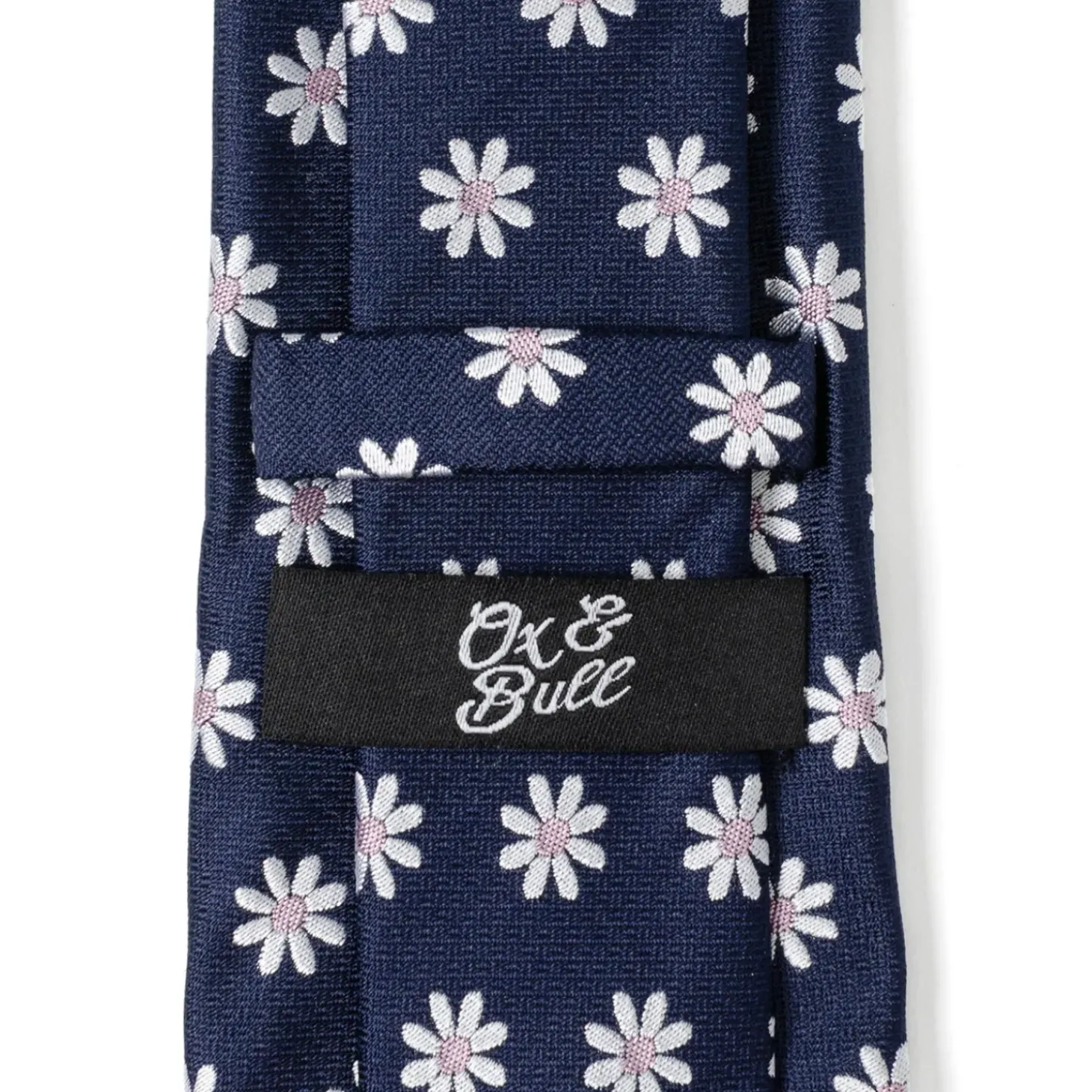 Ox and Bull Trading Co. Daisy Navy Blue Men's Tie