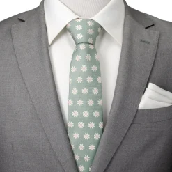 Ox and Bull Trading Co. Daisy Soft Green Men's Tie