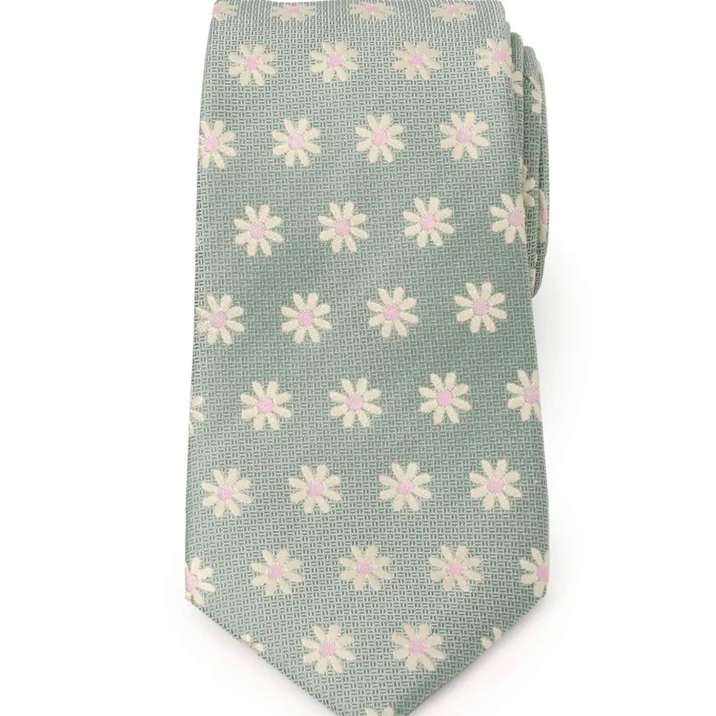 Ox and Bull Trading Co. Daisy Soft Green Men's Tie