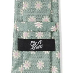 Ox and Bull Trading Co. Daisy Soft Green Men's Tie