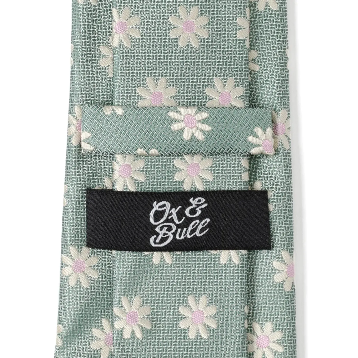 Ox and Bull Trading Co. Daisy Soft Green Men's Tie