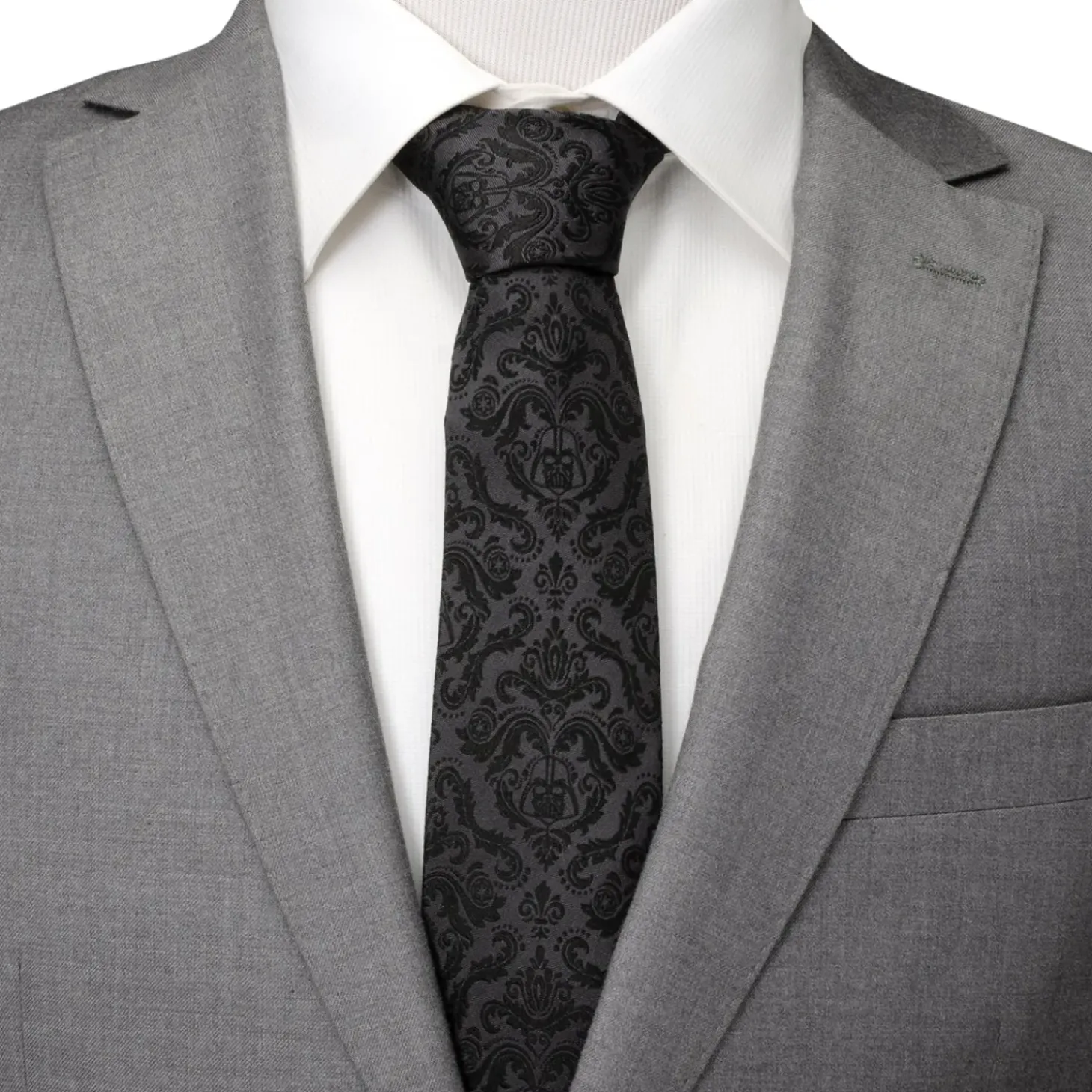 Star Wars Damask Darth Vader Black Men's Tie