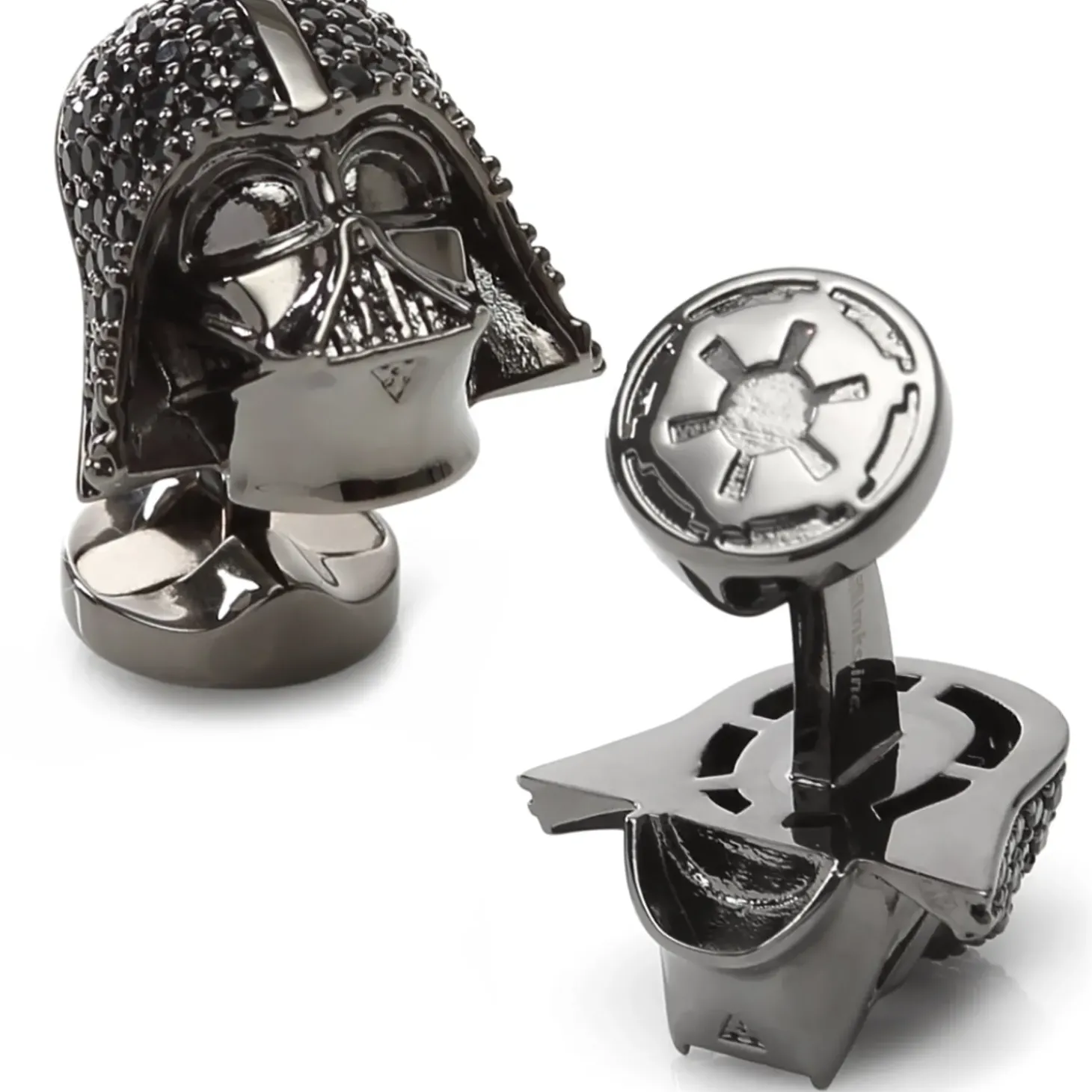 Star Wars Darth Vader Crystal Helmet Cufflinks