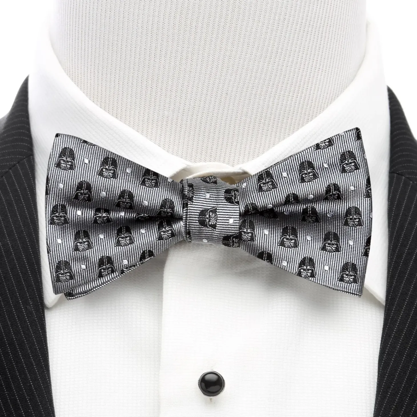 Star Wars Darth Vader Gray Dot Men's Bow Tie