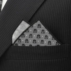 Star Wars Darth Vader Gray Dot Pocket Square