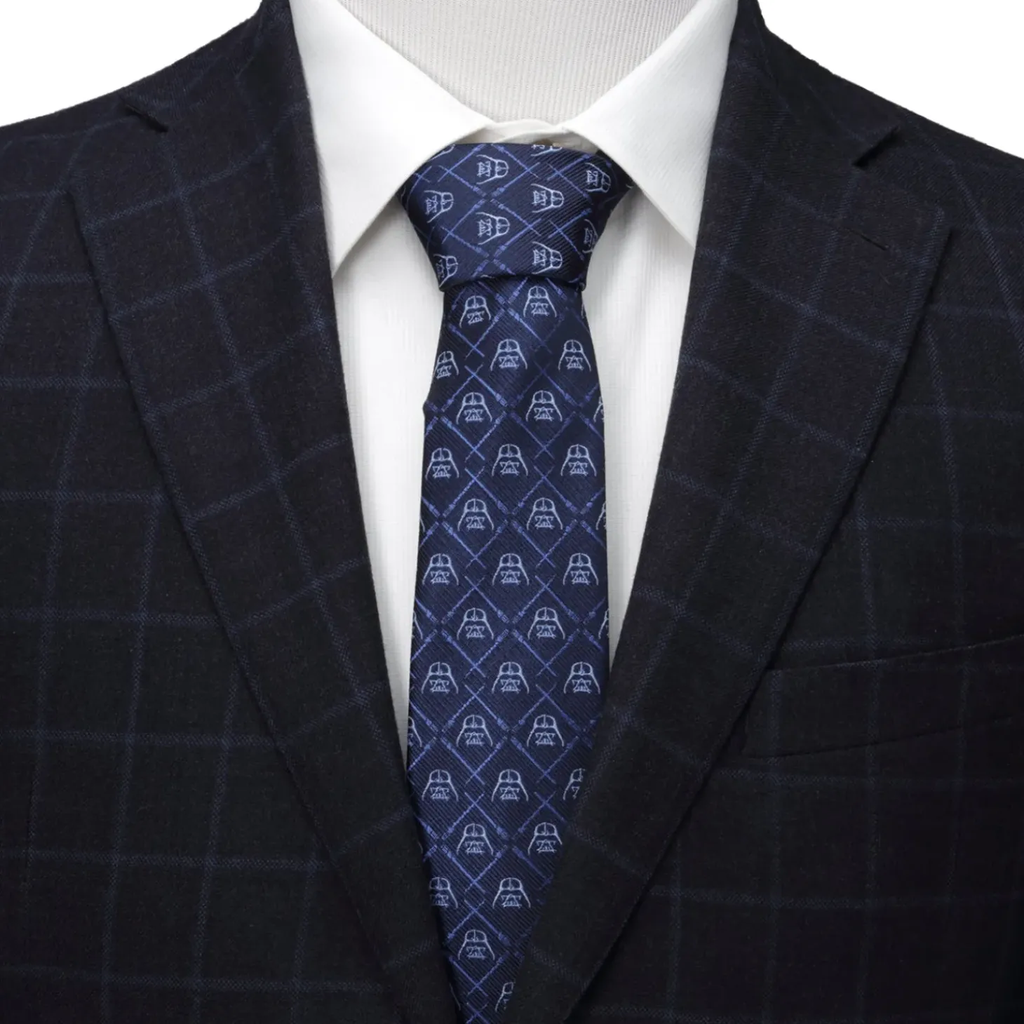 Star Wars Darth Vader Lightsaber Blue Tie