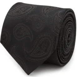 Star Wars Darth Vader Paisley Black Silk Men's Tie