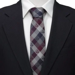 Star Wars Darth Vader Plum Modern Plaid Men's Tie