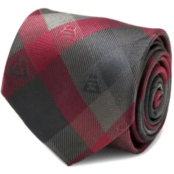 Star Wars Darth Vader Red Plaid Men's Tie