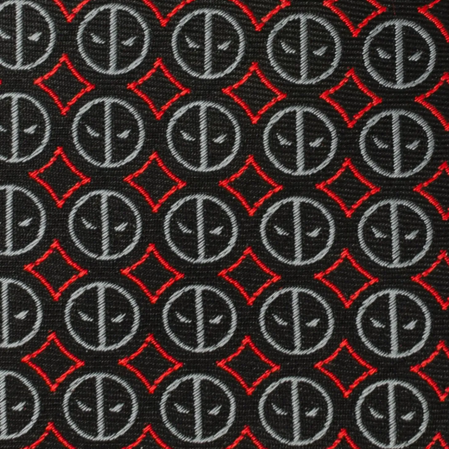Marvel Deadpool Black Men's Tie