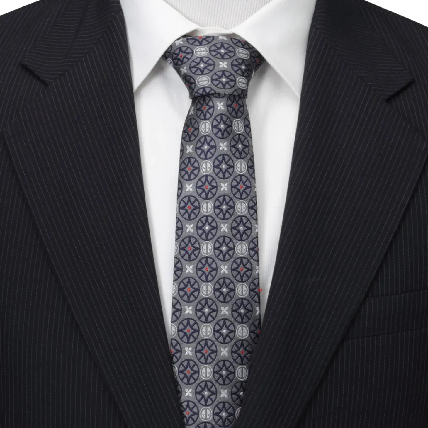 Marvel Deadpool Gray Men's Tie