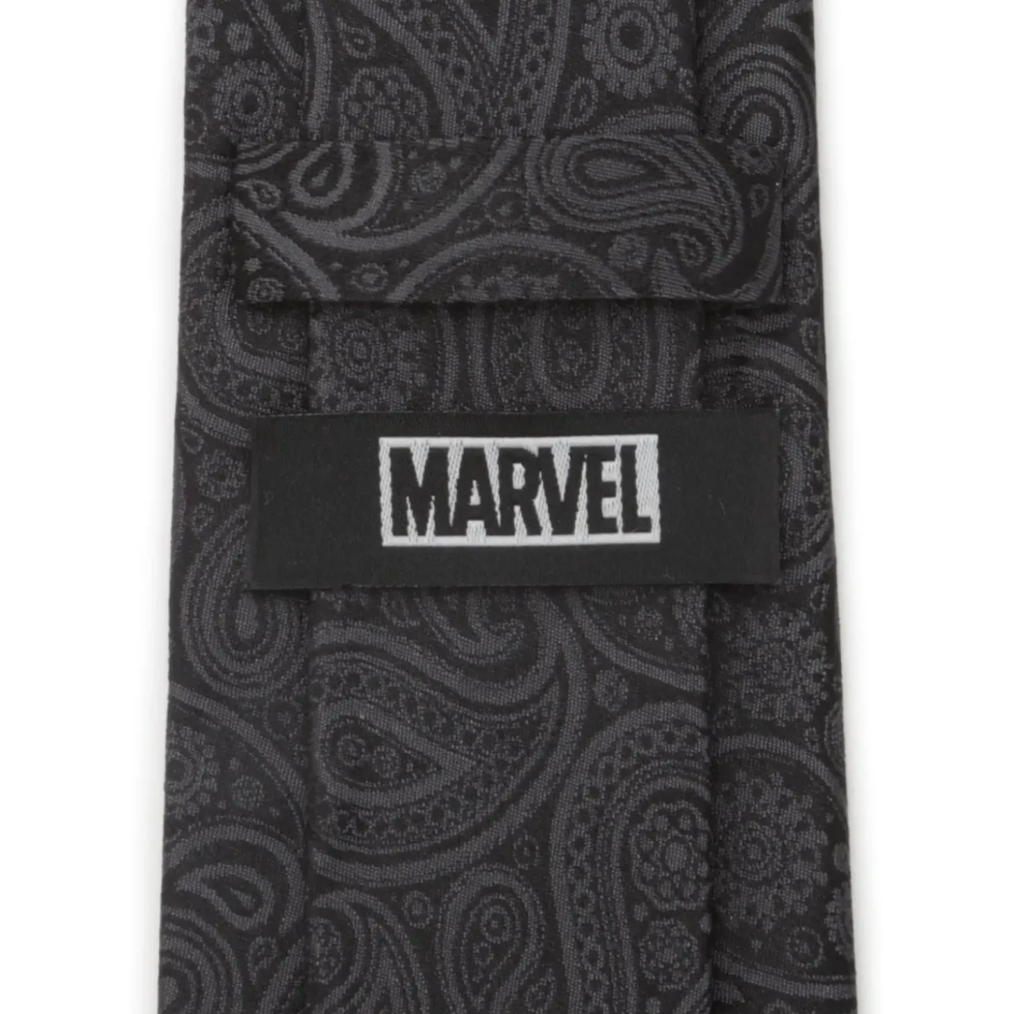 Marvel Deadpool Hidden Paisley Black Silk Men's Tie