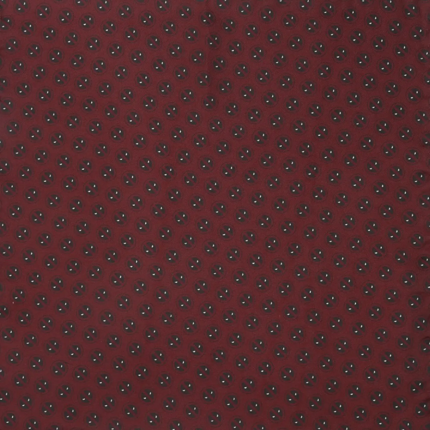 Marvel Deadpool Red Mask Silk Pocket Square