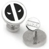 Marvel Deadpool Silver Mask Cufflinks