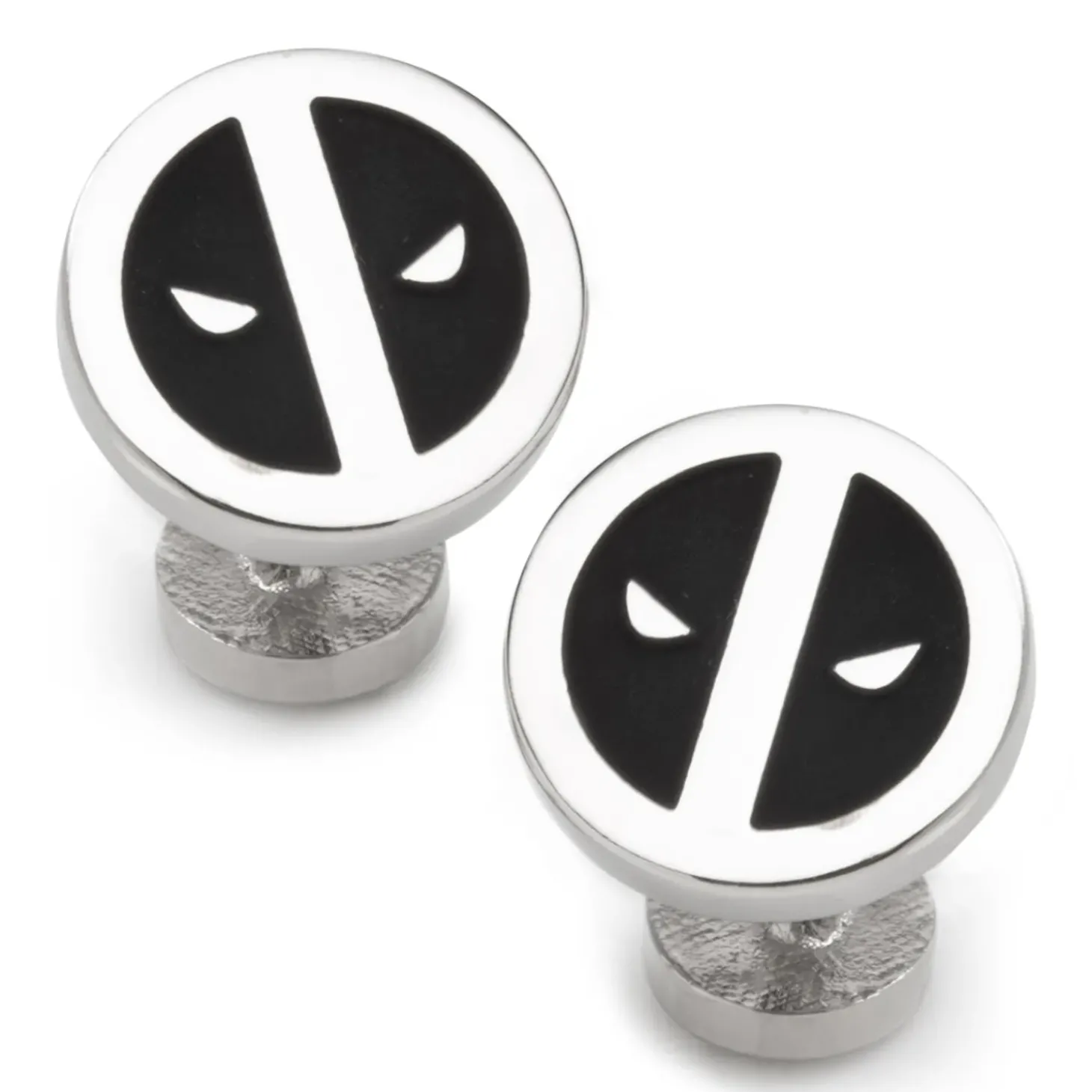 Marvel Deadpool Silver Mask Cufflinks