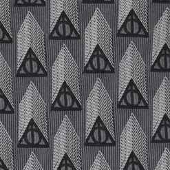 Harry Potter Deathly Hallows Gray Silk Men's Tie