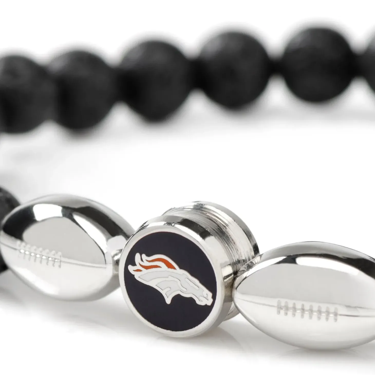 NFL Denver Broncos Beaded Bracelet