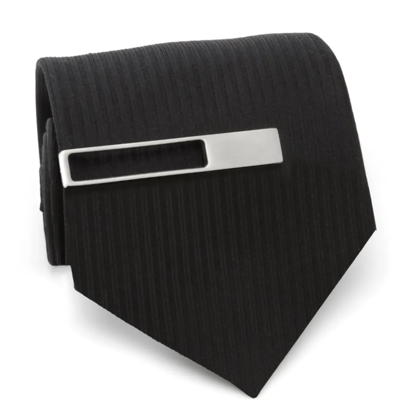 Ox and Bull Trading Co. Die Cut Metal Stainless Steel Tie Clip