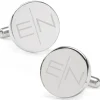 Ox and Bull Trading Co. Divided Modern Monogram Engravable Cufflinks