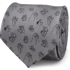 Disney Dog Print Gray Men's Tie