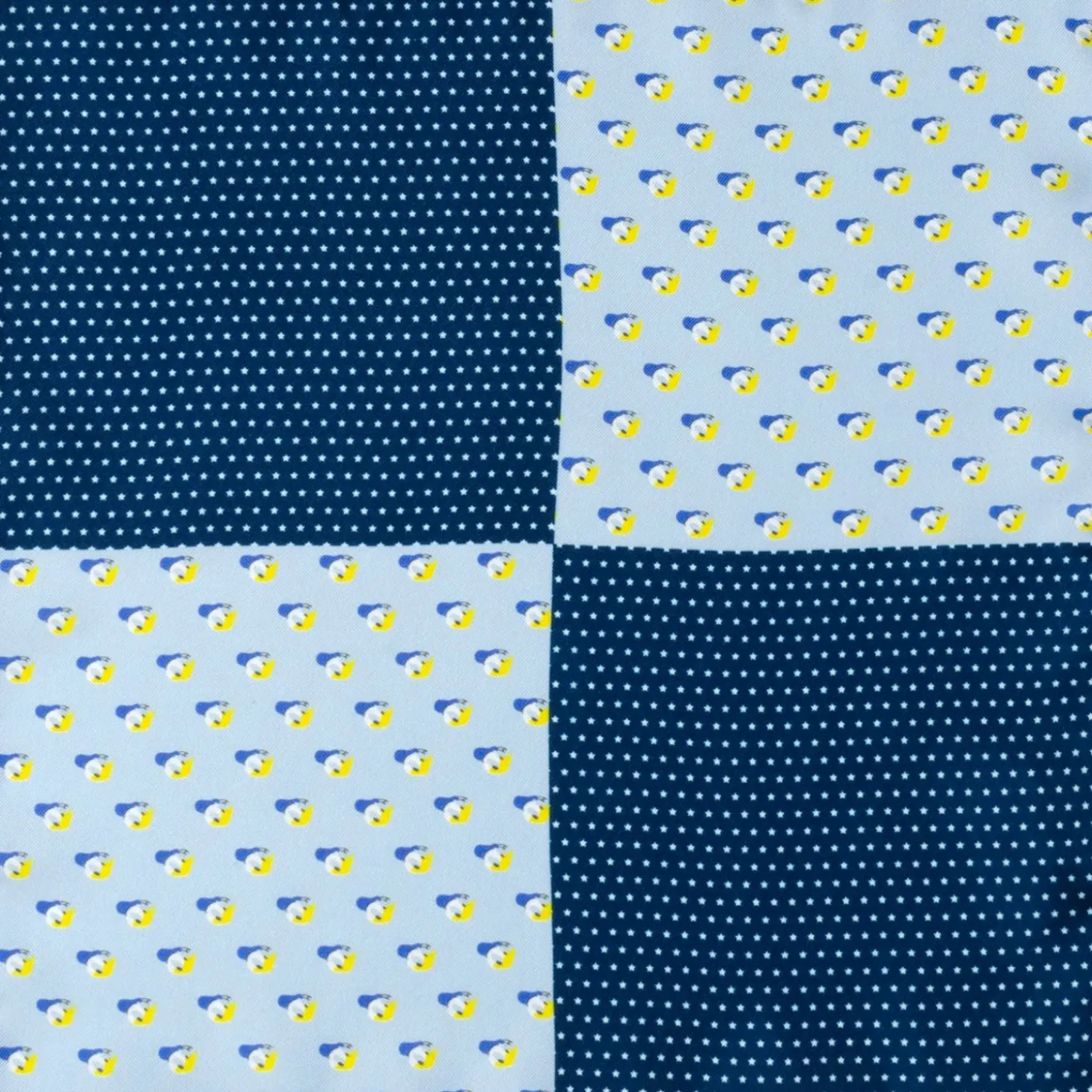 Disney Donald Duck Blue Pocket Square