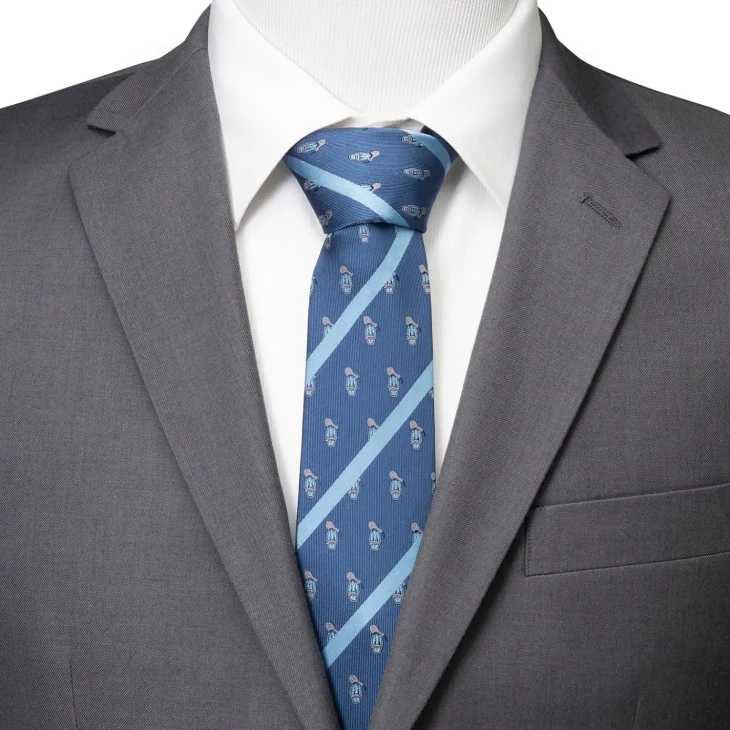 Disney Donald Duck Stripe Blue Men's Tie