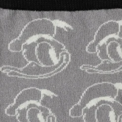 Disney Donald Patterned Gray Sock and Mickey Blue Lapel Pin Gift Set