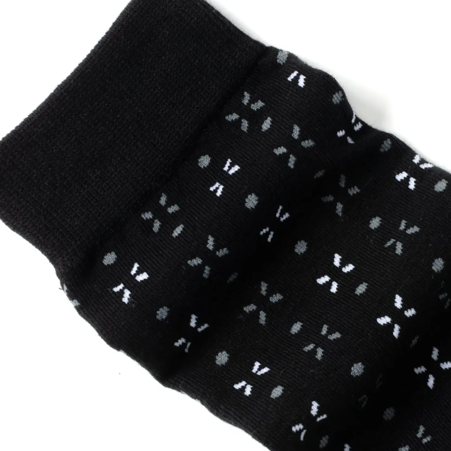 Ox and Bull Trading Co. Dot Patterned Black Men's Socks