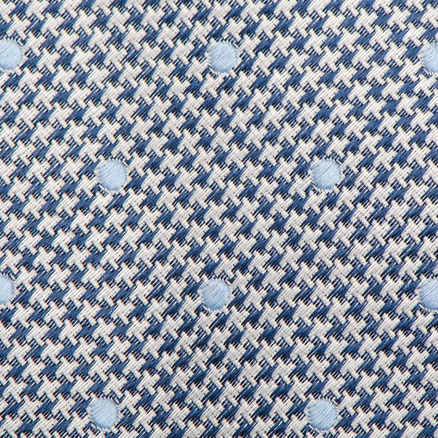 Ox and Bull Trading Co. Dotted Herringbone Gray Silk Tie