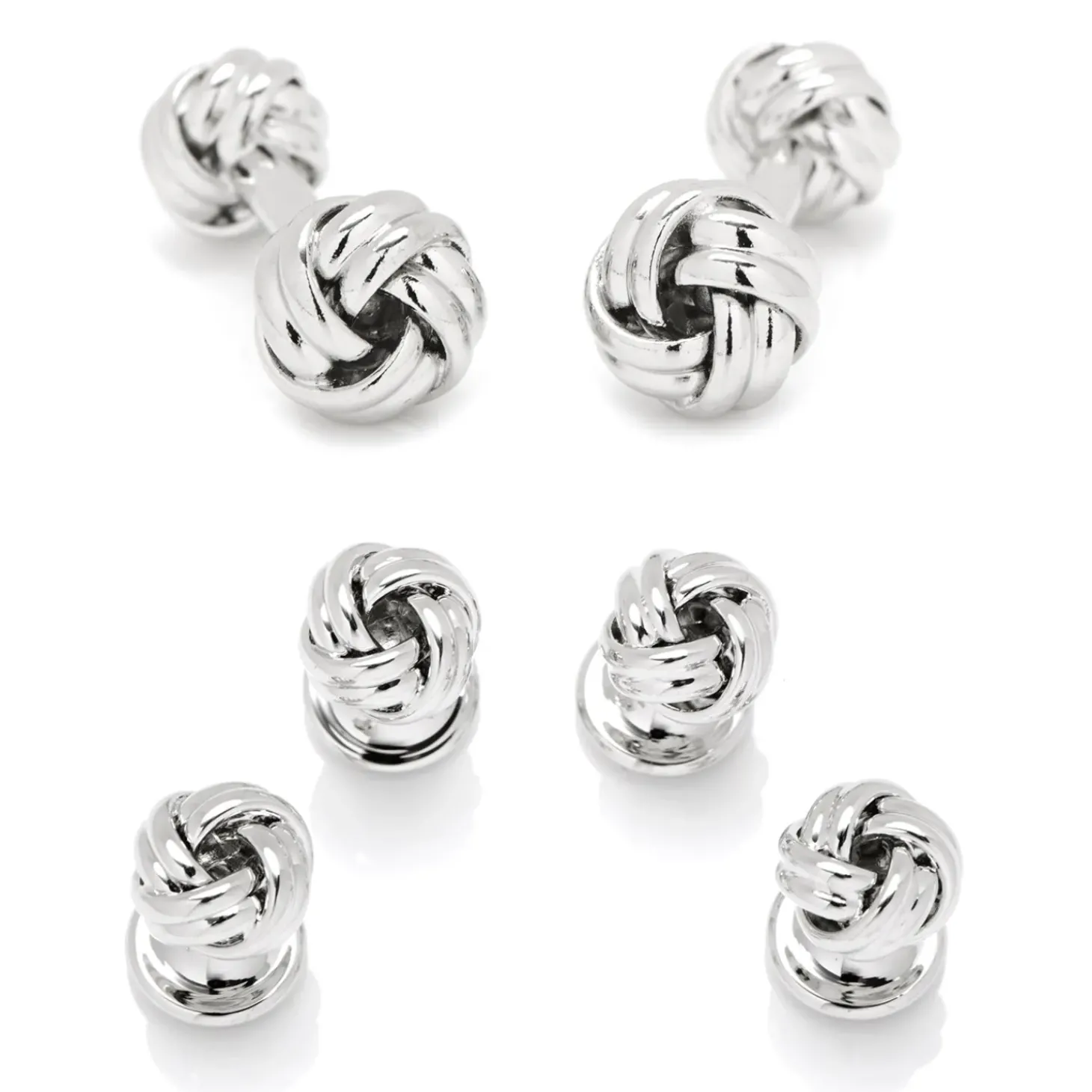 JJ Weston Double Ended Love Knot Stud Set