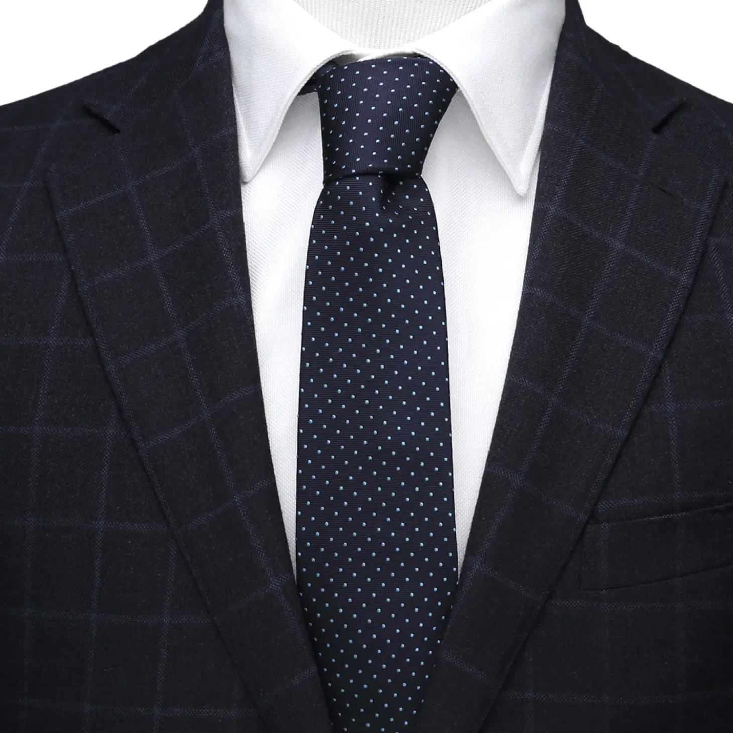 Star Trek Enterprise Dot Blue Men's Tie