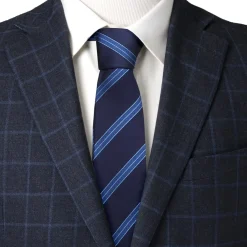 Star Trek Enterprise Flight Blue Stripe Men's Tie