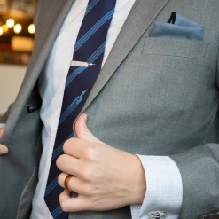 Star Trek Enterprise Flight Blue Stripe Men's Tie