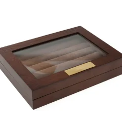 Ox and Bull Trading Co. Espresso Cufflinks Collector's Case - 36 pairs